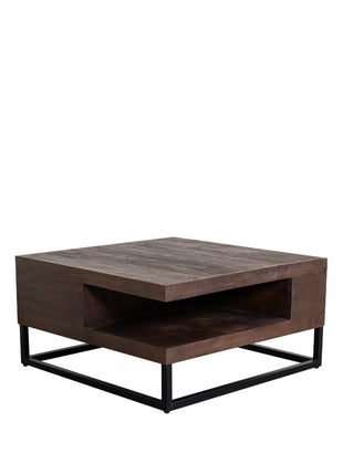 LABEL51 Salontafel Cube - Espresso - Mangohout