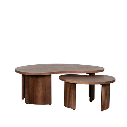 LABEL51 Salontafel Timon - Nature Smooth - Mangohout - 100 cm