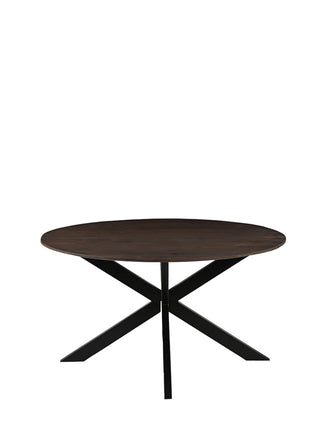 LABEL51 Eetkamertafel Otis - Espresso - Mangohout - 140 cm - Rond