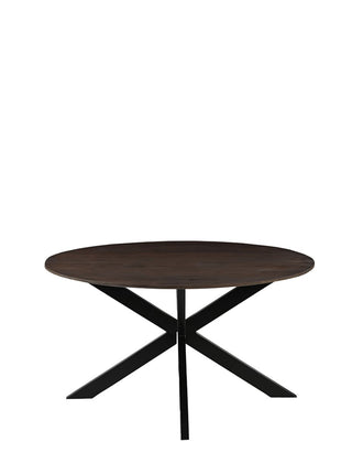 LABEL51 Eetkamertafel Otis - Espresso - Mangohout - 140 cm - Rond