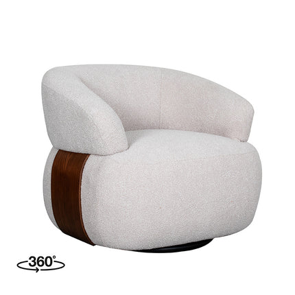 LABEL51 Fauteuil Valenza - Naturel - Boucle - One Size