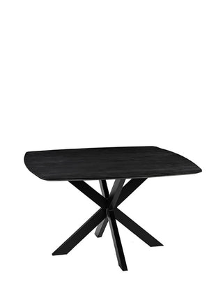 LABEL51 Eetkamertafel Blake - Zwart - Mangohout - 130x130 cm