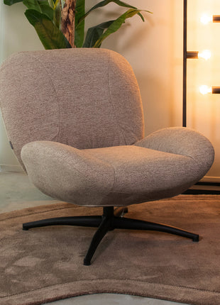 LABEL51 Fauteuil Clayton - Taupe - Canyon
