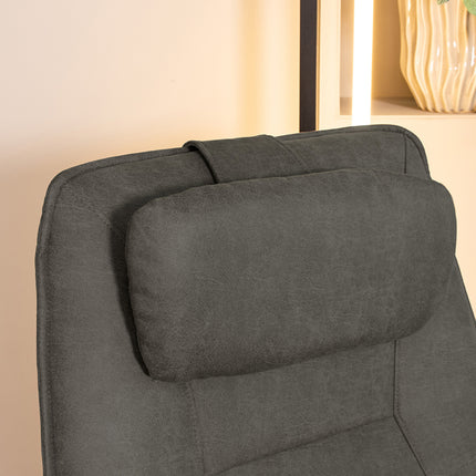 LABEL51 Sierkussen Hoofdkussen - Antraciet - Micro Suede - One Size
