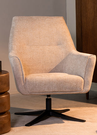 LABEL51 Fauteuil Tod - Clay - Chenille - 76 cm