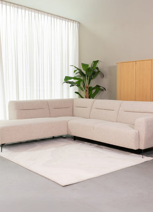 LABEL51 Hoekbank Bolzano - Naturel - Boucle - Hoekbank Links