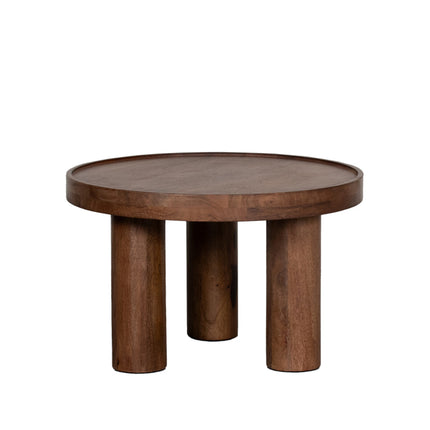 LABEL51 Salontafel Elly - Nature Smooth - Mangohout - 60 cm - Rond