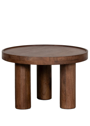 LABEL51 Salontafel Elly - Nature Smooth - Mangohout - 60 cm - Rond
