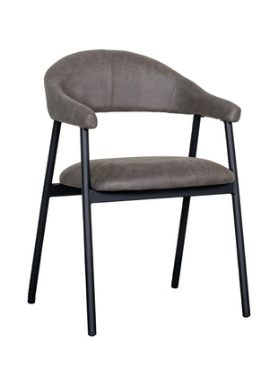 LABEL51 Eetkamerstoel Amaze - Antraciet - Micro Suede