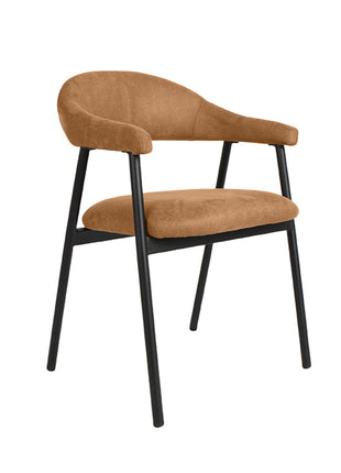 LABEL51 Eetkamerstoel Amaze - Cognac - Micro Suede
