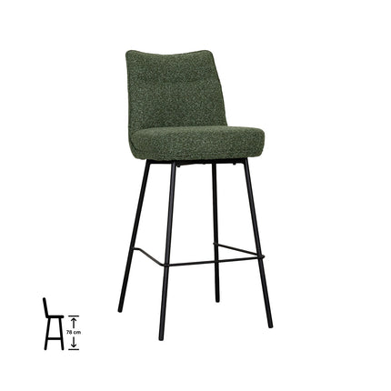 LABEL51 Eetkamerstoel Lennon - Forest - Royal Boucle - Hoog