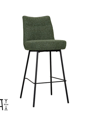 LABEL51 Eetkamerstoel Lennon - Forest - Royal Boucle - Hoog