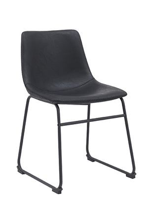 LABEL51 Eetkamerstoel Risto - Zwart - PU-Leder