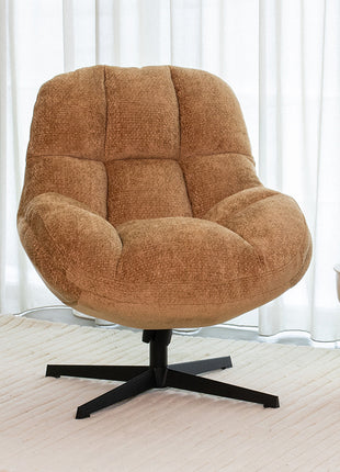 LABEL51 Fauteuil Huxley - Cognac - Chenille - One Size