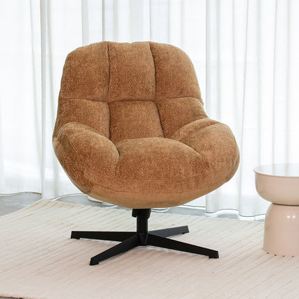 LABEL51 Fauteuil Huxley - Cognac - Chenille - One Size