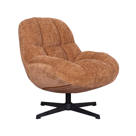 LABEL51 Fauteuil Huxley - Cognac - Chenille - One Size