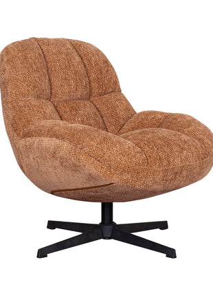 LABEL51 Fauteuil Huxley - Cognac - Chenille - One Size