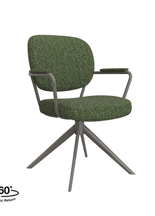 LABEL51 Eetkamerstoel Basel - Forest - Royal Boucle - Forest Metalen Frame