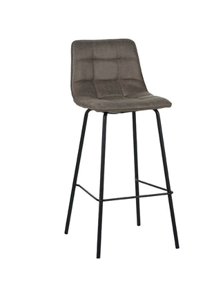 LABEL51 Barkruk Bistro - Taupe - Micro Suede