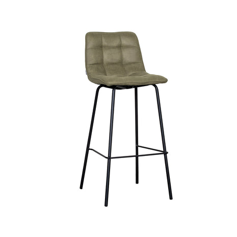 LABEL51 Barkruk Bistro - Moss - Fluweel