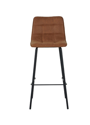 LABEL51 Eetkamerstoel Bistro - Cognac - Micro Suede