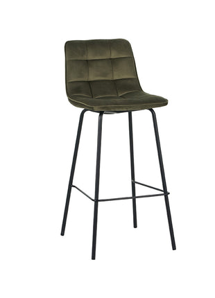 LABEL51 Barkruk Bistro - Hunter - Fluweel - Hoog