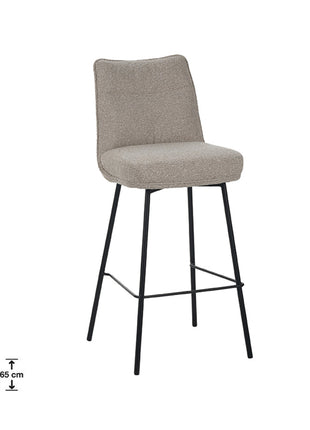 LABEL51 Barkruk Lennon - Naturel - Royal Boucle - Hoog