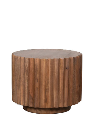LABEL51 Salontafel Novan - Nature Smooth - Mangohout - 50 cm - Rond