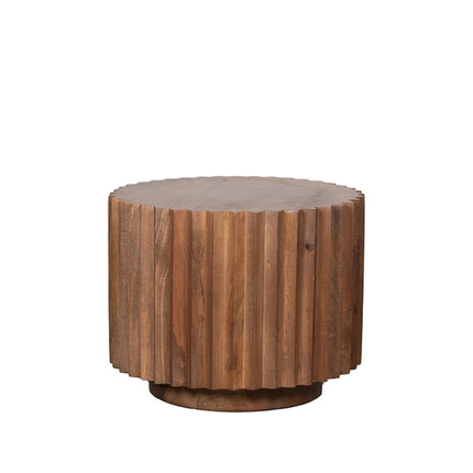 LABEL51 Salontafel Novan - Nature Smooth - Mangohout - 50 cm - Rond