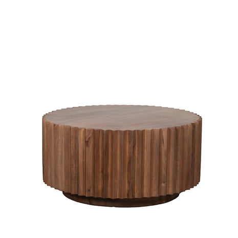 LABEL51 Salontafel Novan - Nature Smooth - Mangohout - 70 cm - Rond