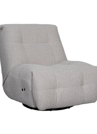 LABEL51 Fauteuil Relax and Recharge - Naturel - Boucle - Met Accu