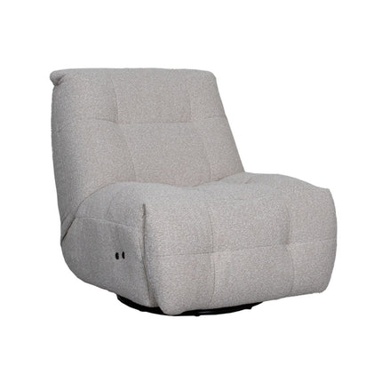 LABEL51 Fauteuil Relax and Recharge - Naturel - Boucle - Met Accu