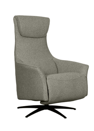 LABEL51 Fauteuil Lund - Mushroom - Royal Boucle - 2-Motorig - Met Massagefunctie