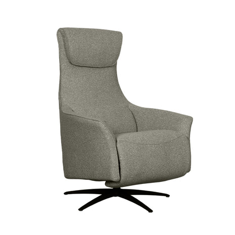 LABEL51 Fauteuil Lund - Mushroom - Royal Boucle - 2-Motorig - Met Massagefunctie