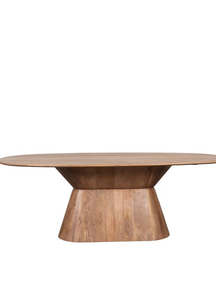 LABEL51 Eetkamertafel Jagger - Nature Smooth - Mangohout - 220 cm - Ovaal
