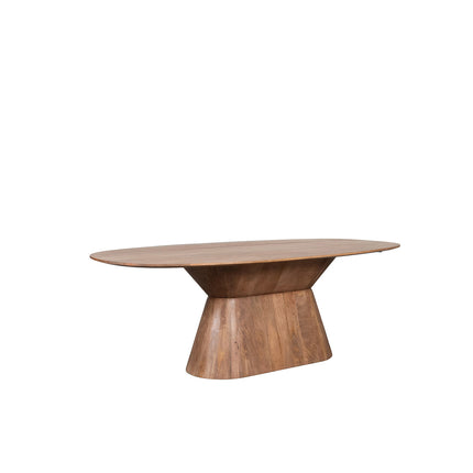 LABEL51 Eetkamertafel Jagger - Nature Smooth - Mangohout - 200 cm - Ovaal