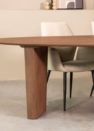 LABEL51 Eetkamertafel Wow - Nature Smooth - Mangohout - 240 cm