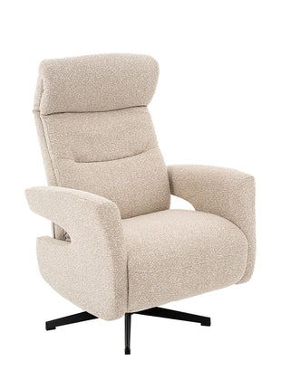 LABEL51 Fauteuil Copenhagen - Naturel - Royal Boucle - Manueel Verstelbaar
