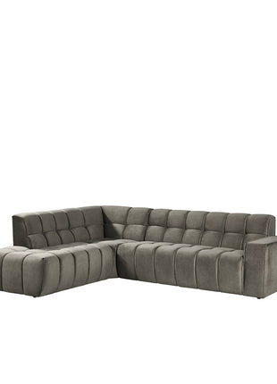 LABEL51 Hoekbank Valentino - Taupe - Cosmo - Links Voorstaand