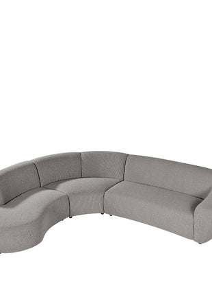 LABEL51 Hoekbank Florence - Mushroom - Royal Boucle - Links Voorstaand