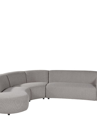 LABEL51 Hoekbank Florence - Mushroom - Royal Boucle - Links Voorstaand
