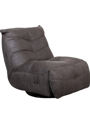 LABEL51 Fauteuil Powernap Station - Antraciet - Micro Suede - One Size