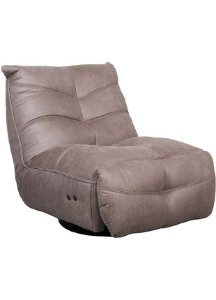 LABEL51 Fauteuil Powernap Station - Taupe - Micro Suede - One Size