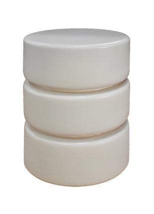 LABEL51 Bijzettafel Milly - Soft Sand - Mangohout - 35 cm - Rond