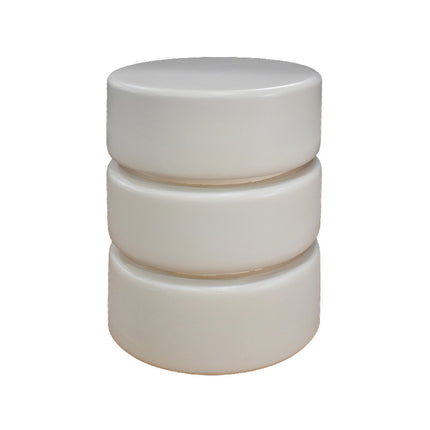 LABEL51 Bijzettafel Milly - Soft Sand - Mangohout - 35 cm - Rond