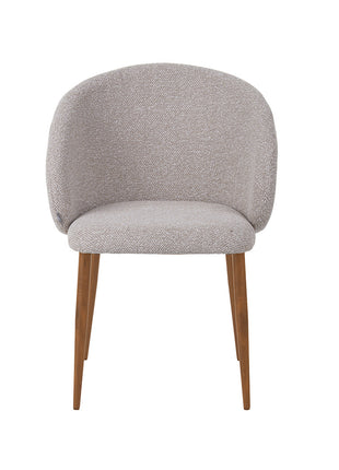 LABEL51 Eetkamerstoel Yuki - Naturel - Royal Boucle - Naturel Houtlook Frame