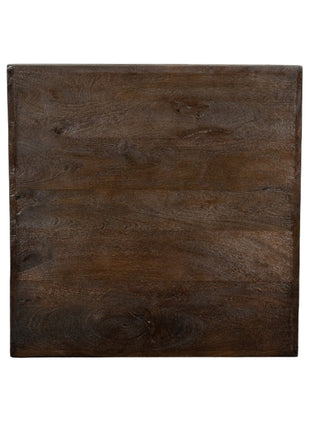 LABEL51 Eetkamertafel Tafelblad Straight Edge - Espresso - Mangohout - 70 cm Straight