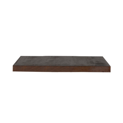 LABEL51 Eetkamertafel Tafelblad Straight Edge - Espresso - Mangohout - 120 cm Straight