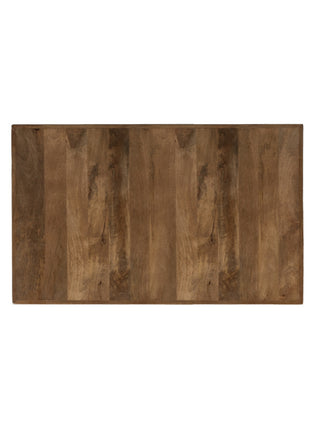 LABEL51 Eetkamertafel Tafelblad Straight Edge - Nature Smooth - Mangohout - 120 cm Straight