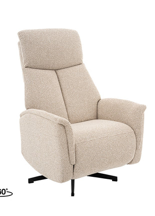 LABEL51 Fauteuil Aarhus - Naturel - Royal Boucle - 2-Motorig